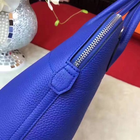 Hermes Bolide Original Leather Tote Bag B1007 Blue