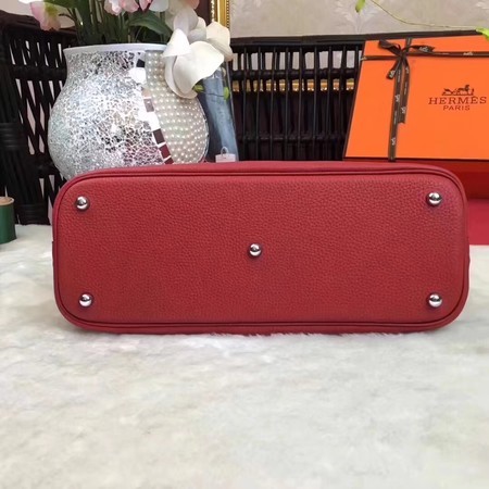 Hermes Bolide Original Leather Tote Bag B1007 Red