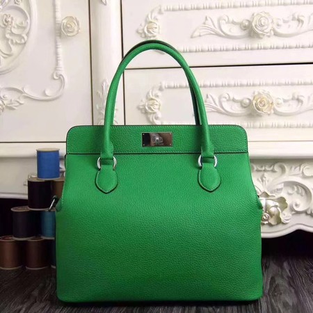 Hermes Toolbox Bag Original Togo Leather H3259 Green