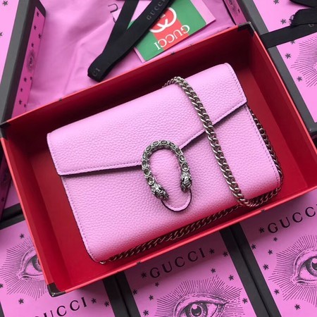 Gucci Calfskin Leather Shoulder Bag 401231 Pink