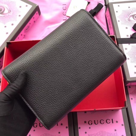 Gucci Calfskin Leather Shoulder Bag 401232 Black