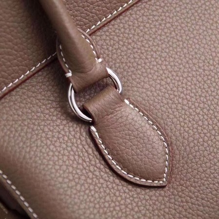 Hermes Toolbox Togo Bag Original Leather 3259 Dark Grey