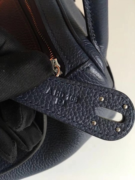 Hermes Lindy Original Togo Leather Bag 5086 Black