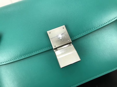 Celine Classic Box Flap Bag Original Calfskin Leather 3378 Blue