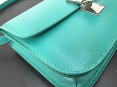 Celine Classic Box Flap Bag Original Calfskin Leather 3378 Blue