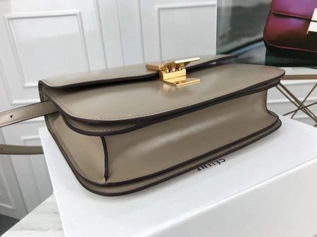 Celine Classic Box Flap Bag Original Calfskin Leather 3378 Light Grey