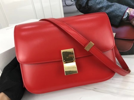 Celine Classic Box Flap Bag Original Calfskin Leather 3378 Peach