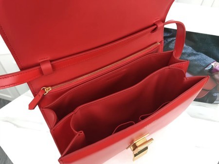 Celine Classic Box Flap Bag Original Calfskin Leather 3378 Peach