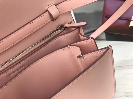Celine Classic Box Flap Bag Original Calfskin Leather 3378 Pink