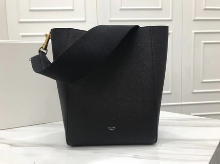 Celine Cabas Phantom Bags Original Calfskin Leather 3370 Black