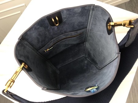 Celine Cabas Phantom Bags Original Calfskin Leather 3370 Blue