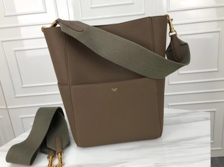 Celine SEAU SANGLE Cabas Bags Original Calfskin Leather 3369 Grey