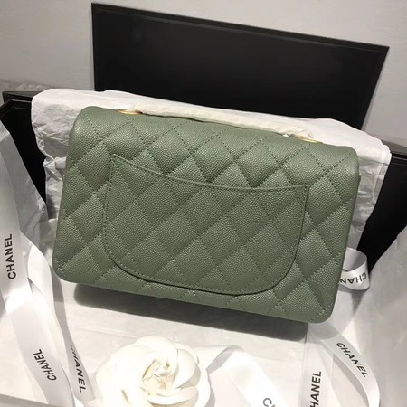 Chanel Flap Shoulder Bag Original Caviar Leather CF1116 green