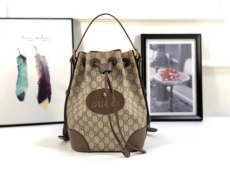 Gucci GG canvas ophidia supreme small shoulder bag PVC 473875 brown