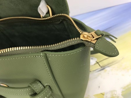 Celine Small Belt nano Bag Original Leather 98310 green