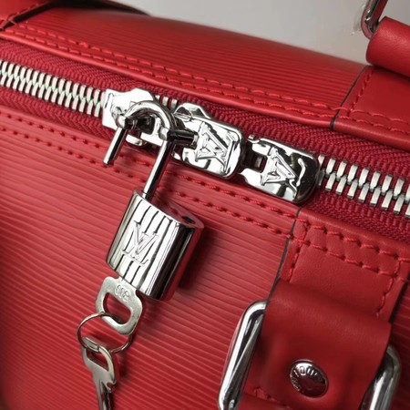 Louis Vuitton Original Epi Leather SUPREME Keepall 45CM Strap M53419 red