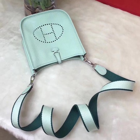 Hermes Evelyne mini 17cm Messenger Bag Original Calf Leather H1187 Light Green