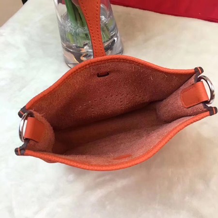 Hermes Evelyne mini 17cm Messenger Bag Original Calf Leather H1187 Orange
