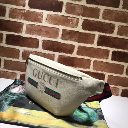 Gucci Calfskin Leather Pocket 493869 cream
