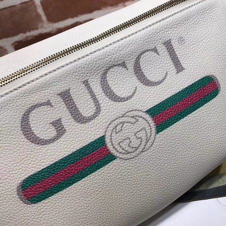Gucci Calfskin Leather Pocket 493869 cream