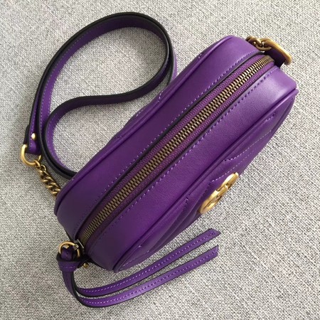 Gucci GG Marmont Matelasse mini Bag 448065 purple