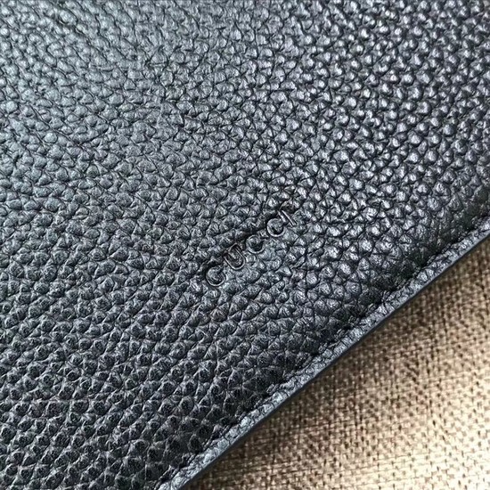 Gucci Dionysus Blooms Leather Shoulder Bag 499623 Black
