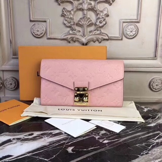 Louis Vuitton Monogram Empreinte PALLAS WALLET M62458 pink