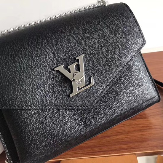 Louis vuitton Original Leather Evening Bag Clutch Love Note MYLOCKME BB M51418 black