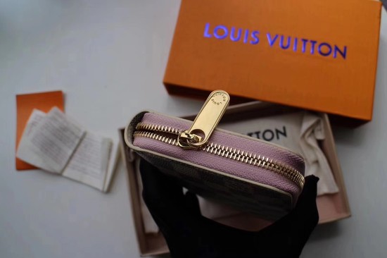 Louis Vuitton Damier Azur Zippy Wallet 63503 pink
