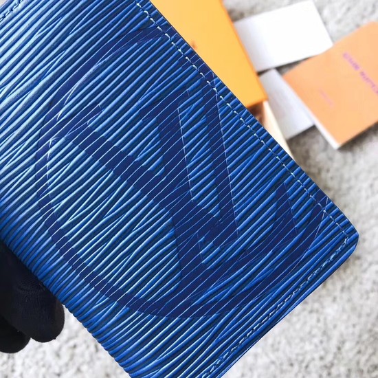 Louis Vuitton EPI leather Card package 63516 blue
