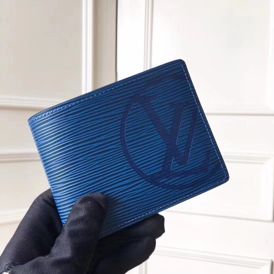 Louis Vuitton EPI leather Wallet 63514 blue