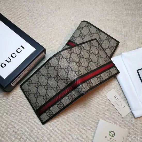 Gucci print GG Supreme wallet 138042 Chocolates