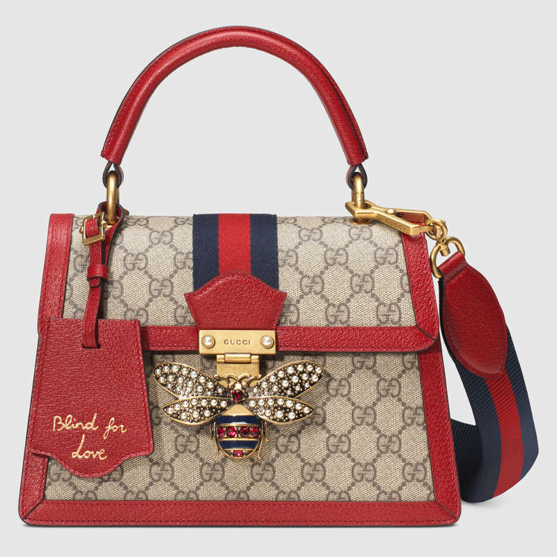 Gucci Queen Margaret GG small top handle bag 476541 red