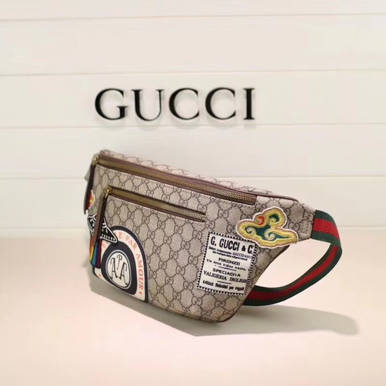 Gucci Night Courrier soft GG Supreme belt bag 529711 brown