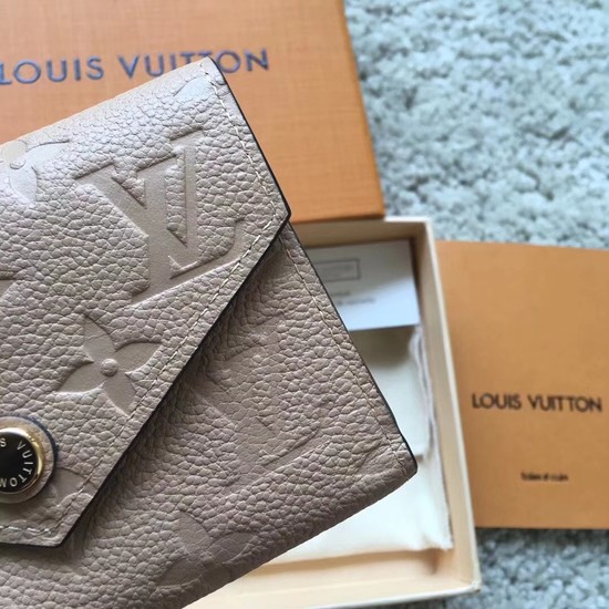 Louis Vuitton Original Monogram Empreinte Wallet 62305 Apricot