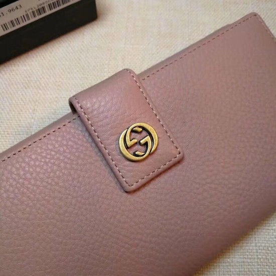 Gucci Calf leather Wallet 337335 pink