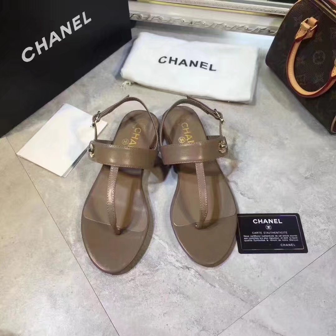 Chanel sandals CH2338HLL Apricot