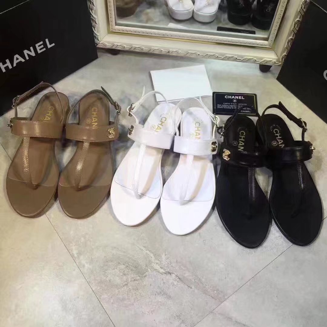 Chanel sandals CH2338HLL Apricot