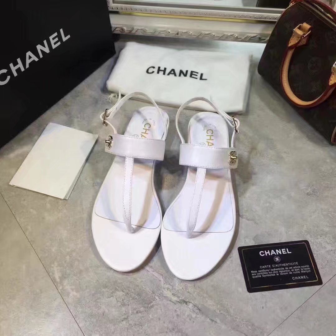 Chanel sandals CH2338HLL white