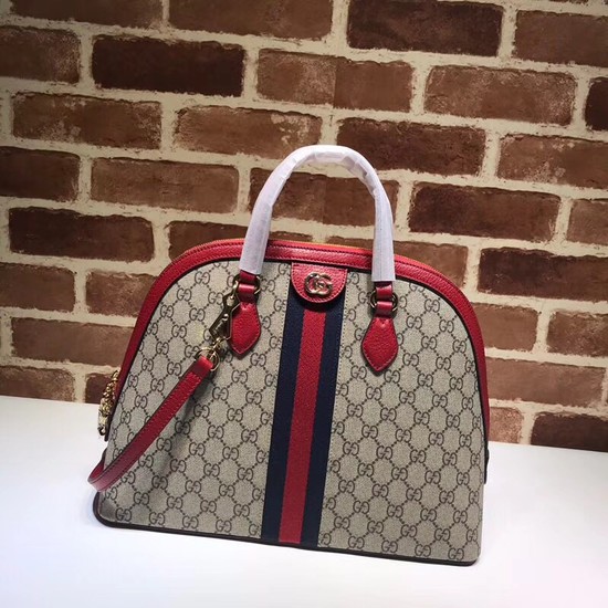 Gucci Ophidia GG medium top handle bag 524533 red