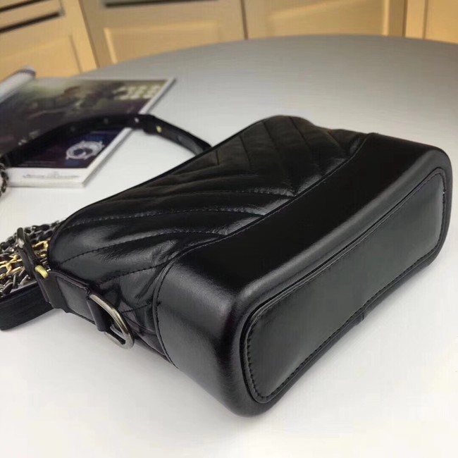 CHANEL GABRIELLE Original leather Hobo Bag A93841 black