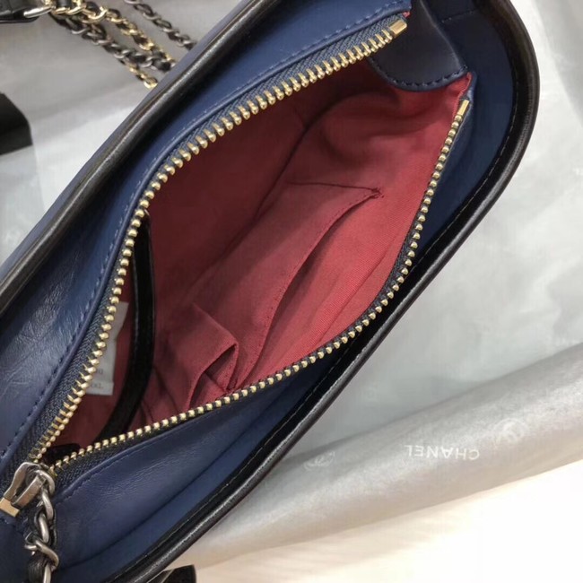 CHANEL GABRIELLE Original leather Hobo Bag A93841 blue&black