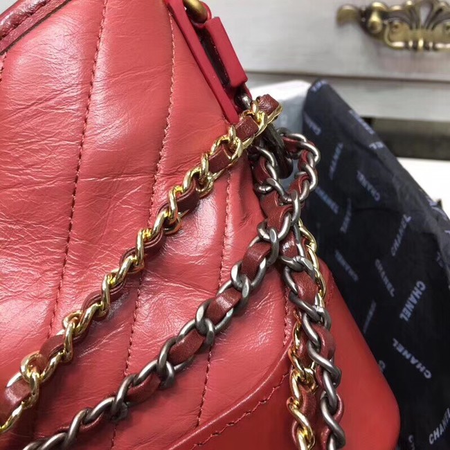 CHANEL GABRIELLE Original leather Hobo Bag A93841 red