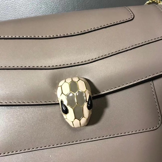 BVLGARI Serpenti leather shoulder bag 14632 grey