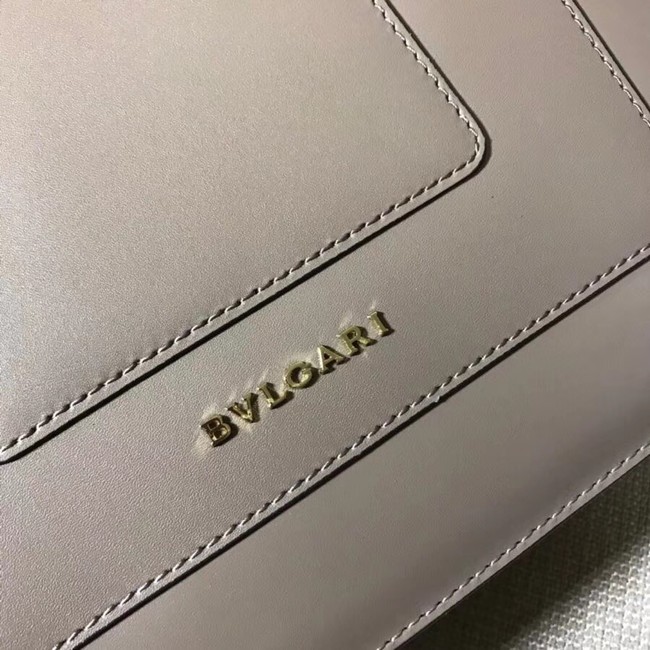 Bvlgari Original Calfskin Leather tote Bag 3782 grey
