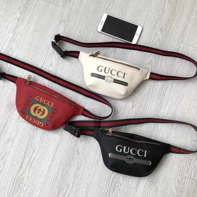 Gucci Print small belt bag 527792 black