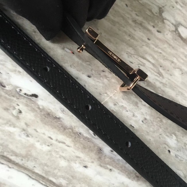 Hermes Focus belt buckle & Reversible leather strap 13 mm H20815 brown