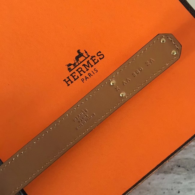 Hermes original epsom leather Kelly belt H069853 grey