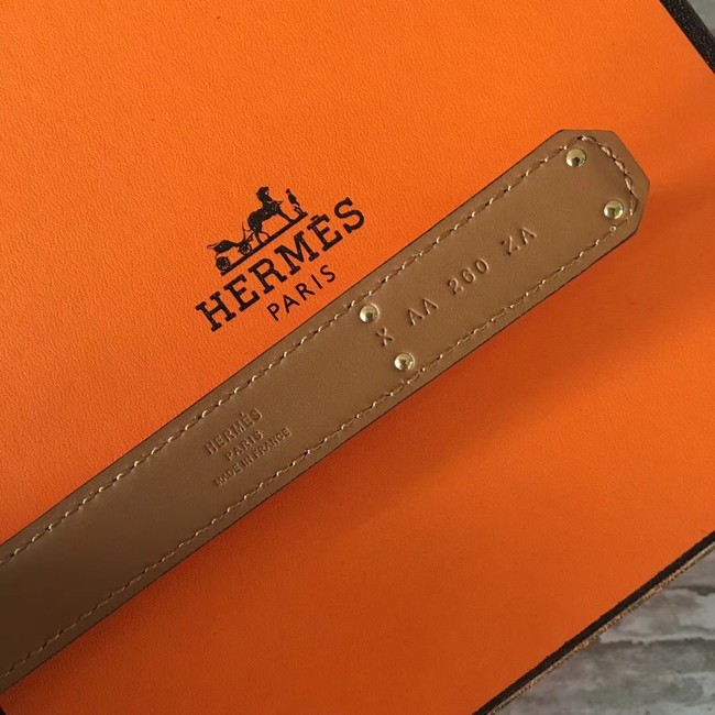 Hermes original epsom leather Kelly belt H069853 red