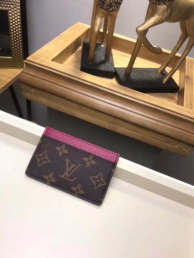 Louis Vuitton Monogram Canvas CARD HOLDER M60703 rose